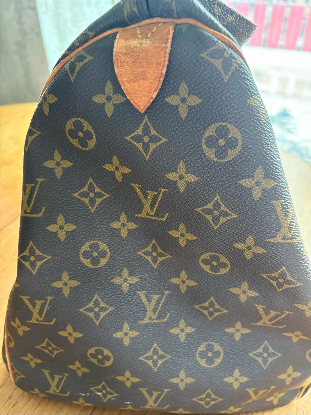 Authentic Louis Vuitton Monogram Canvas Keepall 55 Duffel in Brown and Tan - Picture 6 of 16